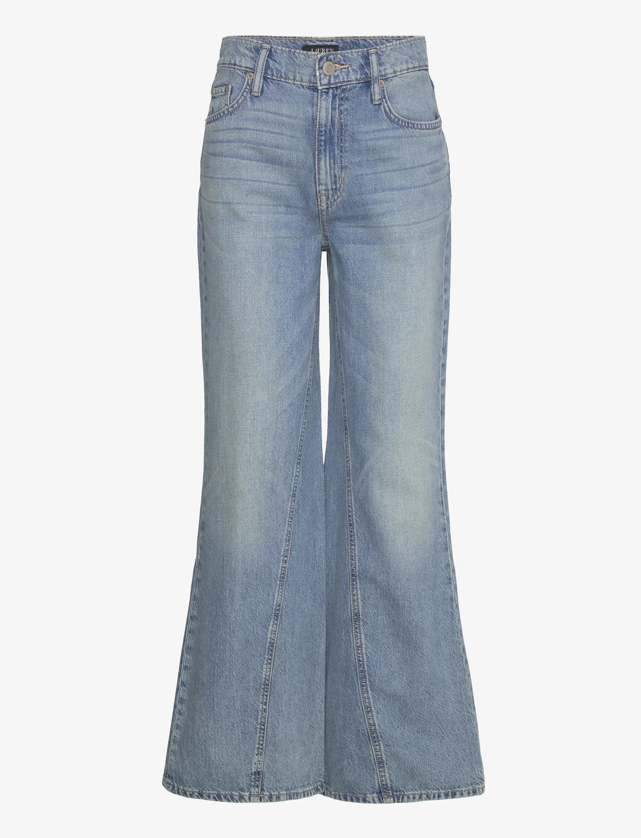 Lauren Ralph Lauren - High-Rise Wide-Leg Jean - utsvängda jeans - palais wash - 0