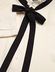 Lauren Ralph Lauren - Classic Fit Georgette Tie-Neck Shirt - langermede bluser - mascarpone cream/ - 2