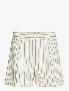 Striped Pleated Short, Lauren Ralph Lauren