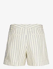 Lauren Ralph Lauren - Striped Pleated Short - bermudashorts - cream/blue - 1