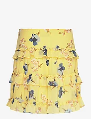 Lauren Ralph Lauren - Floral Ruffle-Trim Georgette Miniskirt - spódnice mini - yellow multi - 1
