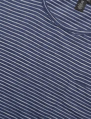 Lauren Ralph Lauren - Striped Slub Jersey Pocket Tee - kortærmede skjorter - indigo dusk/white - 2