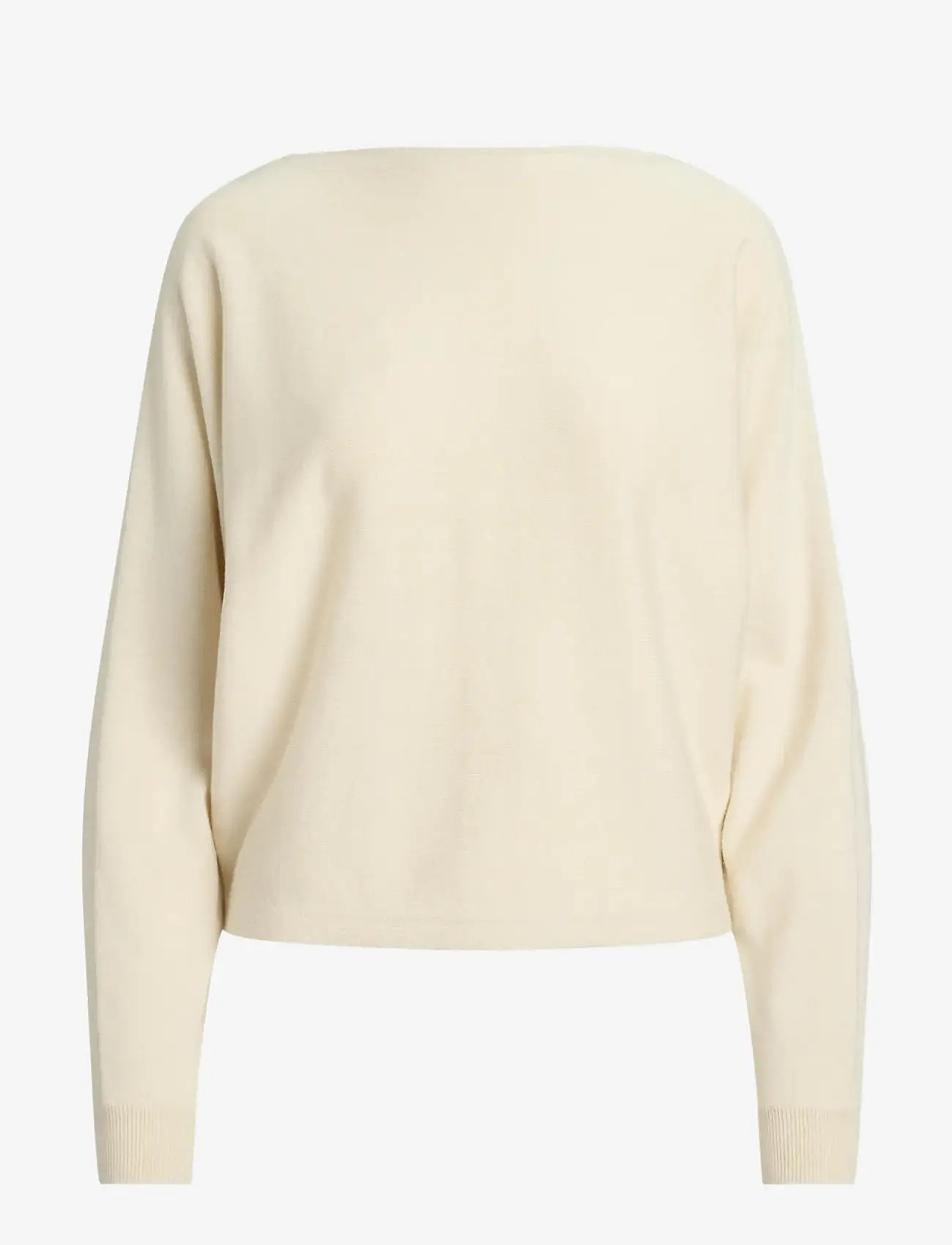 Lauren Ralph Lauren - Cotton-Blend Dolman-Sleeve Sweater - ivory beige - 1