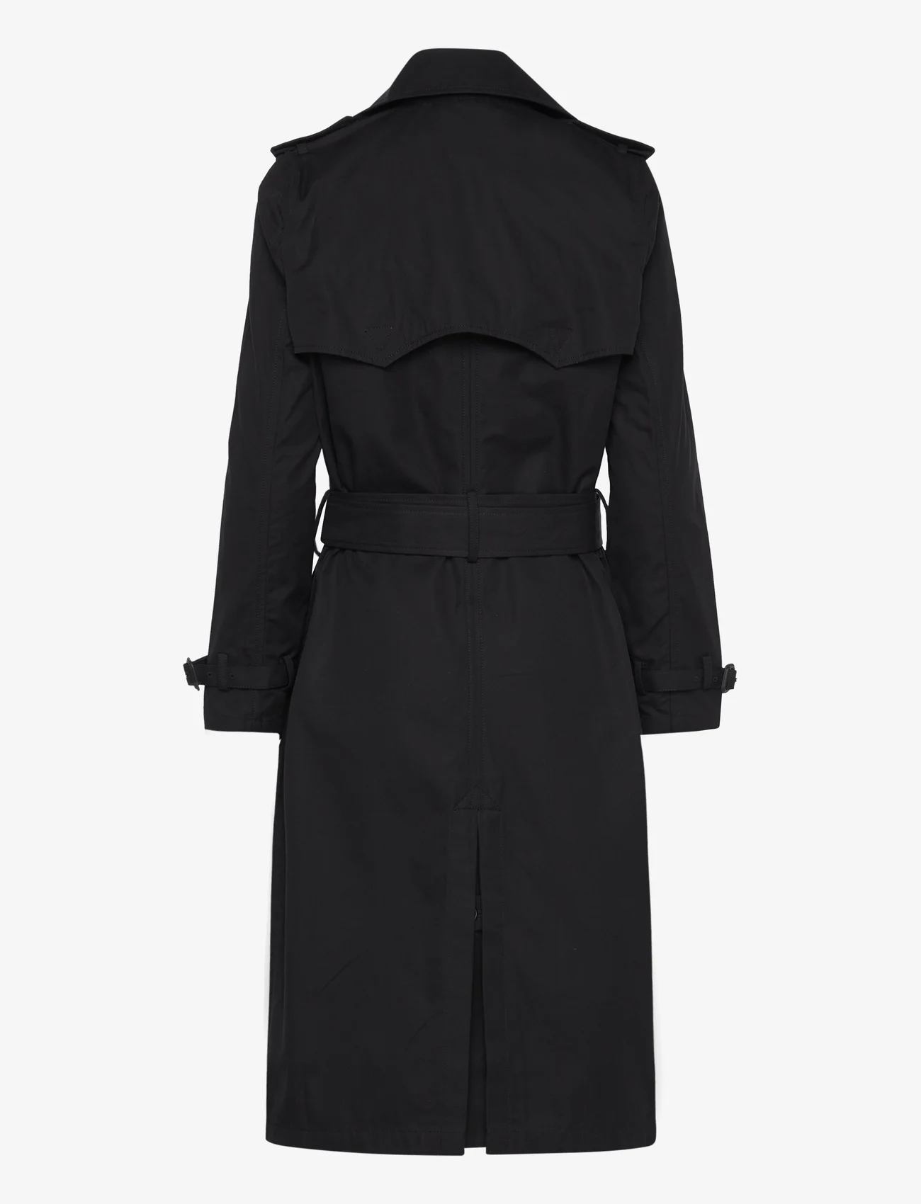 Lauren Ralph Lauren - Water-Repellent Belted Twill Trench Coat - spring coats - black - 1