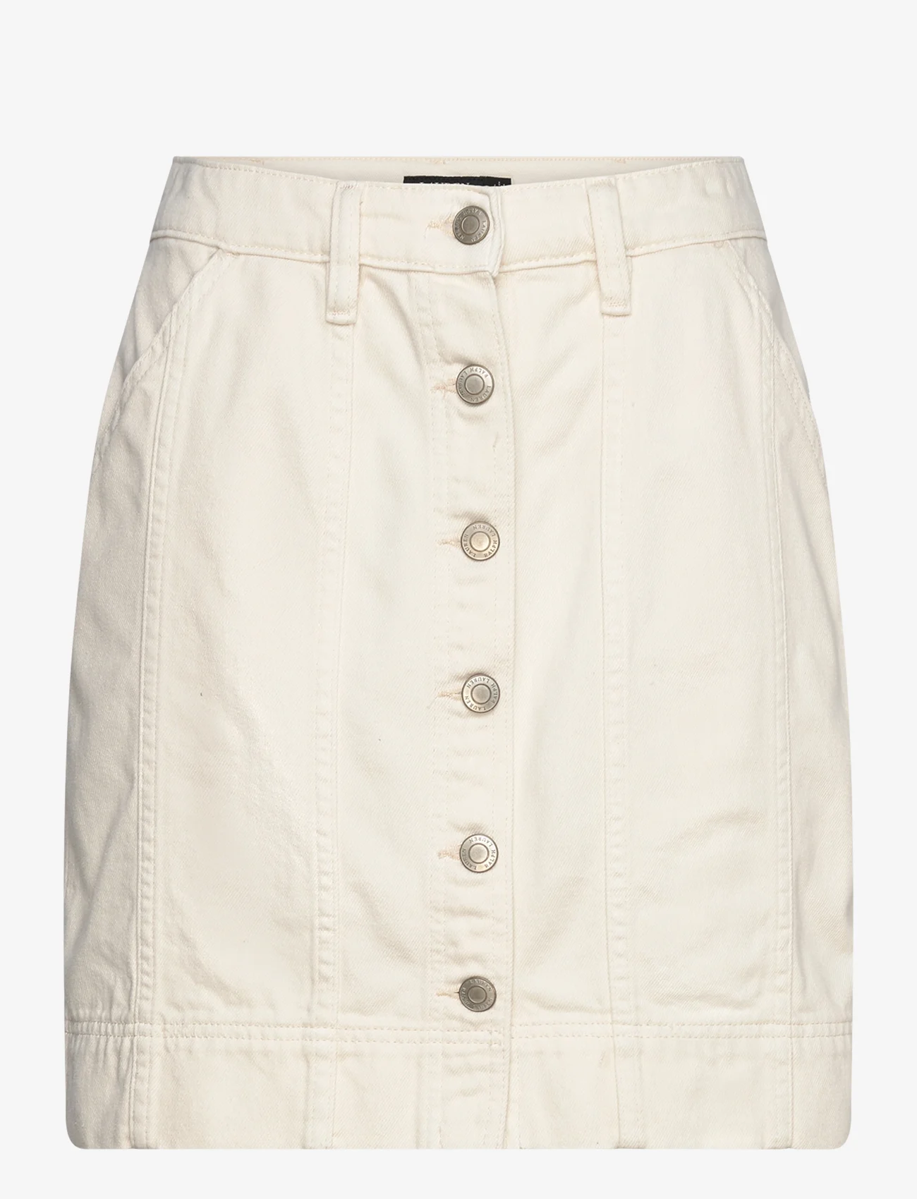 Lauren Ralph Lauren - Denim Pencil Miniskirt - short skirts - mascarpone cream - 0