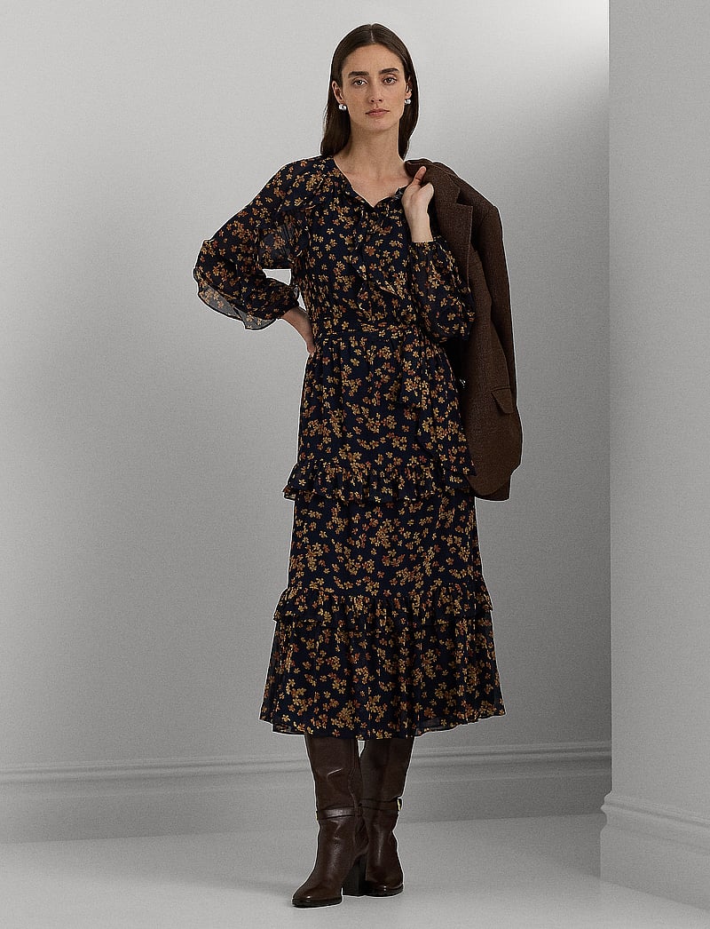 Lauren Ralph Lauren Floral Ruffle-trim Georgette Dress (RAF200940190) Midi dresses