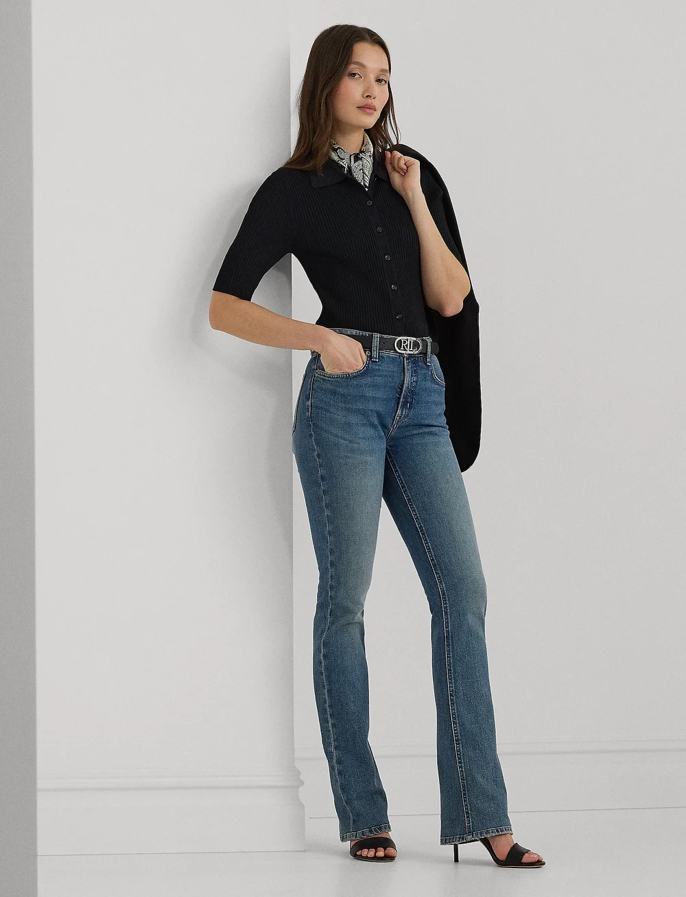 Lauren Ralph Lauren - High-Rise Boot Jean - bootcut jeans - dusk indigo wash - 0