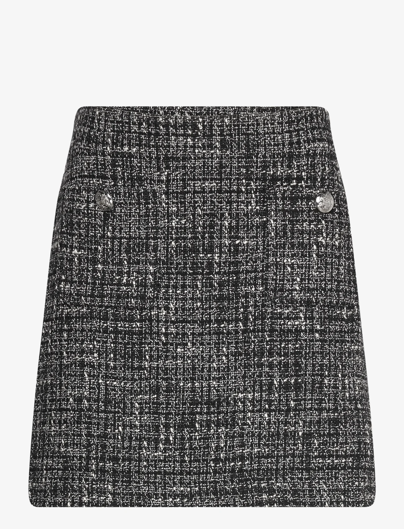 Lauren Ralph Lauren - Bouclé Pencil Miniskirt - korte nederdele - black/mascarpone - 0