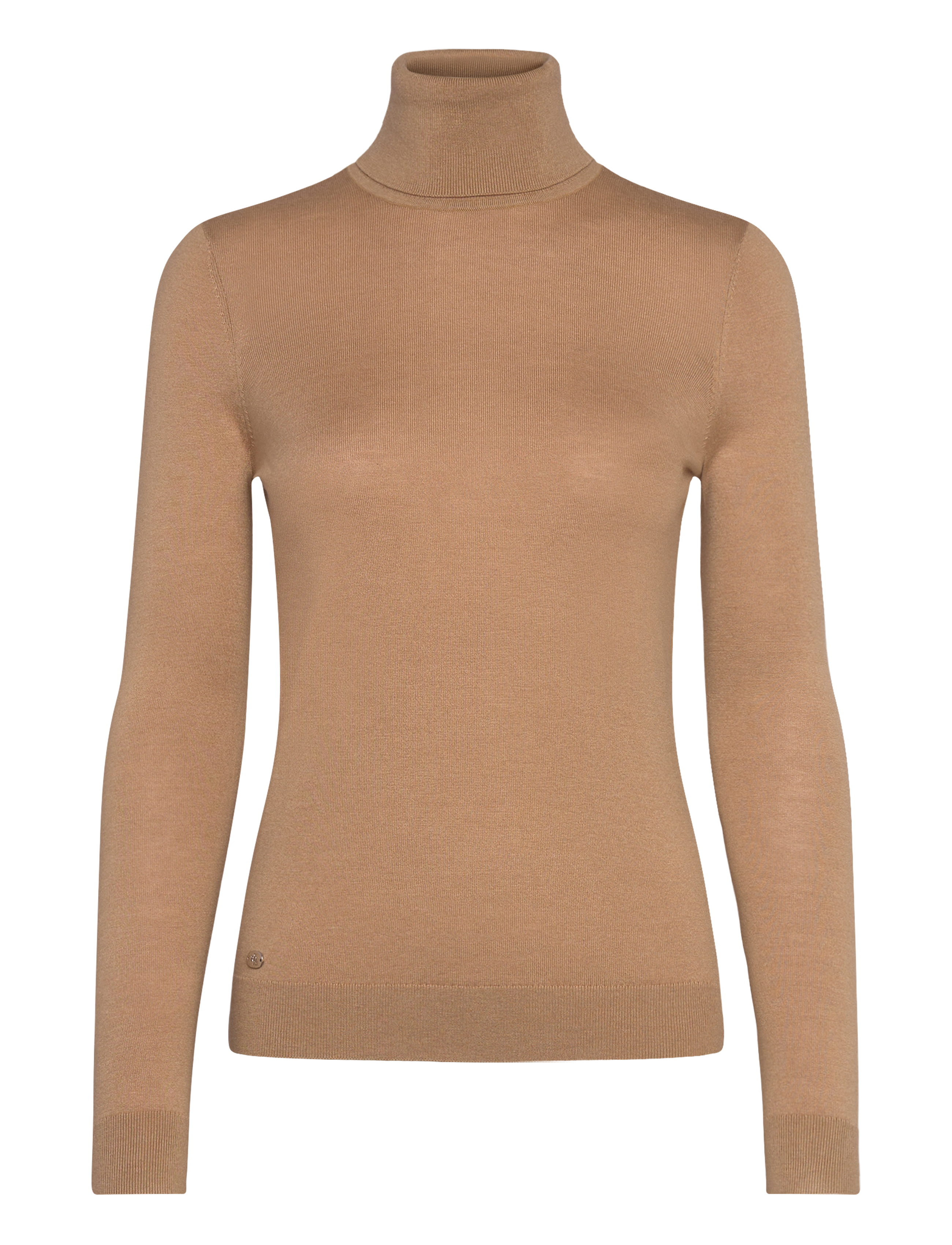 Lauren Ralph Lauren Silk-Blend Turtleneck Sweater - Golfy - BIRCH TAN / beige