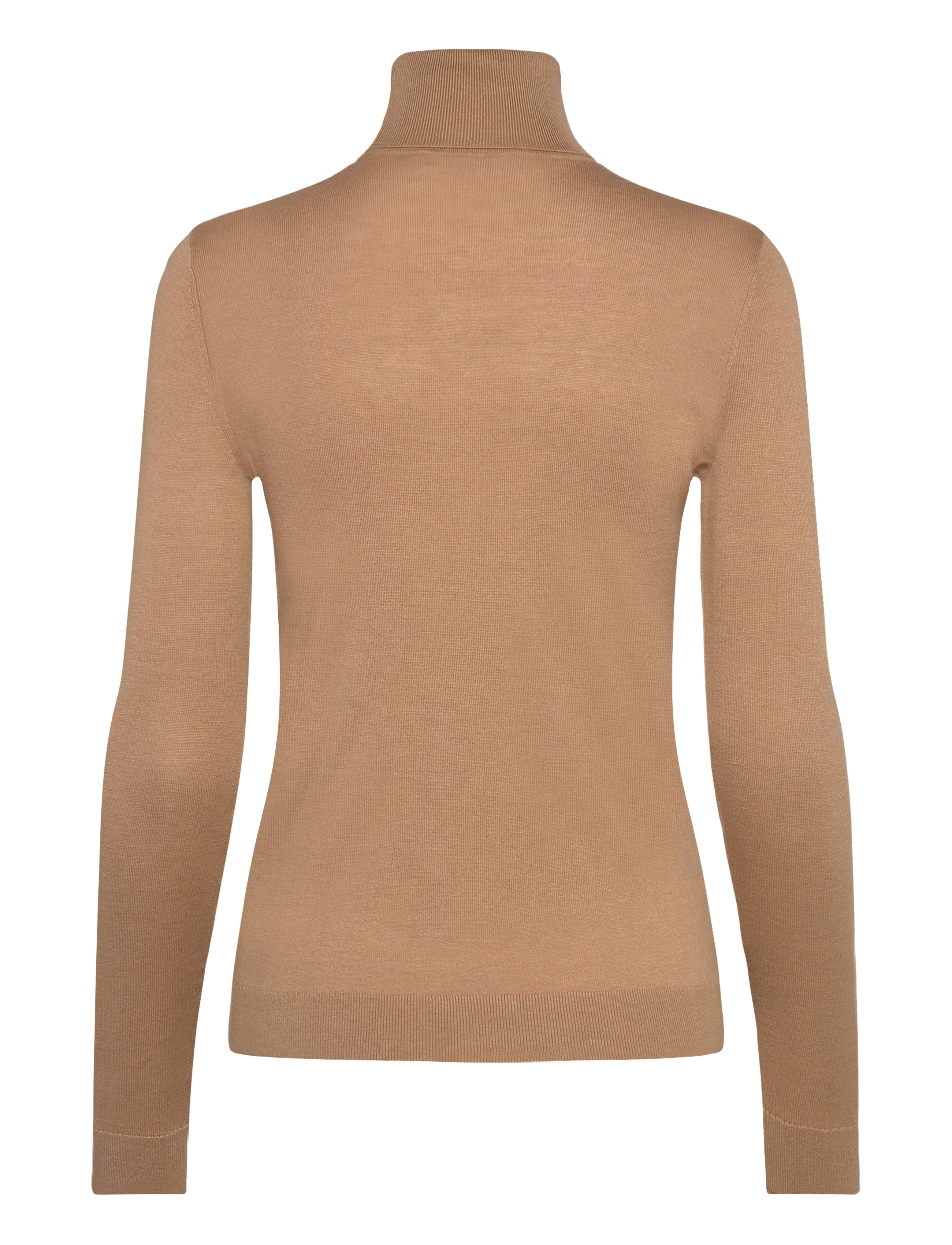Lauren Ralph Lauren - Silk-Blend Turtleneck Sweater - rullekraver - birch tan - 2