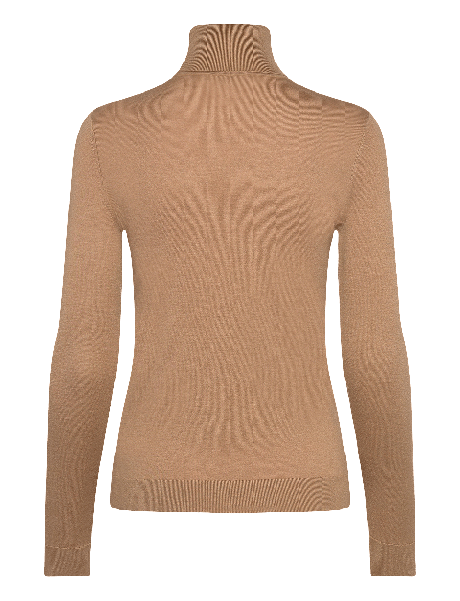 Lauren Ralph Lauren - Silk-Blend Turtleneck Sweater - rollkragenpullover - birch tan - 2