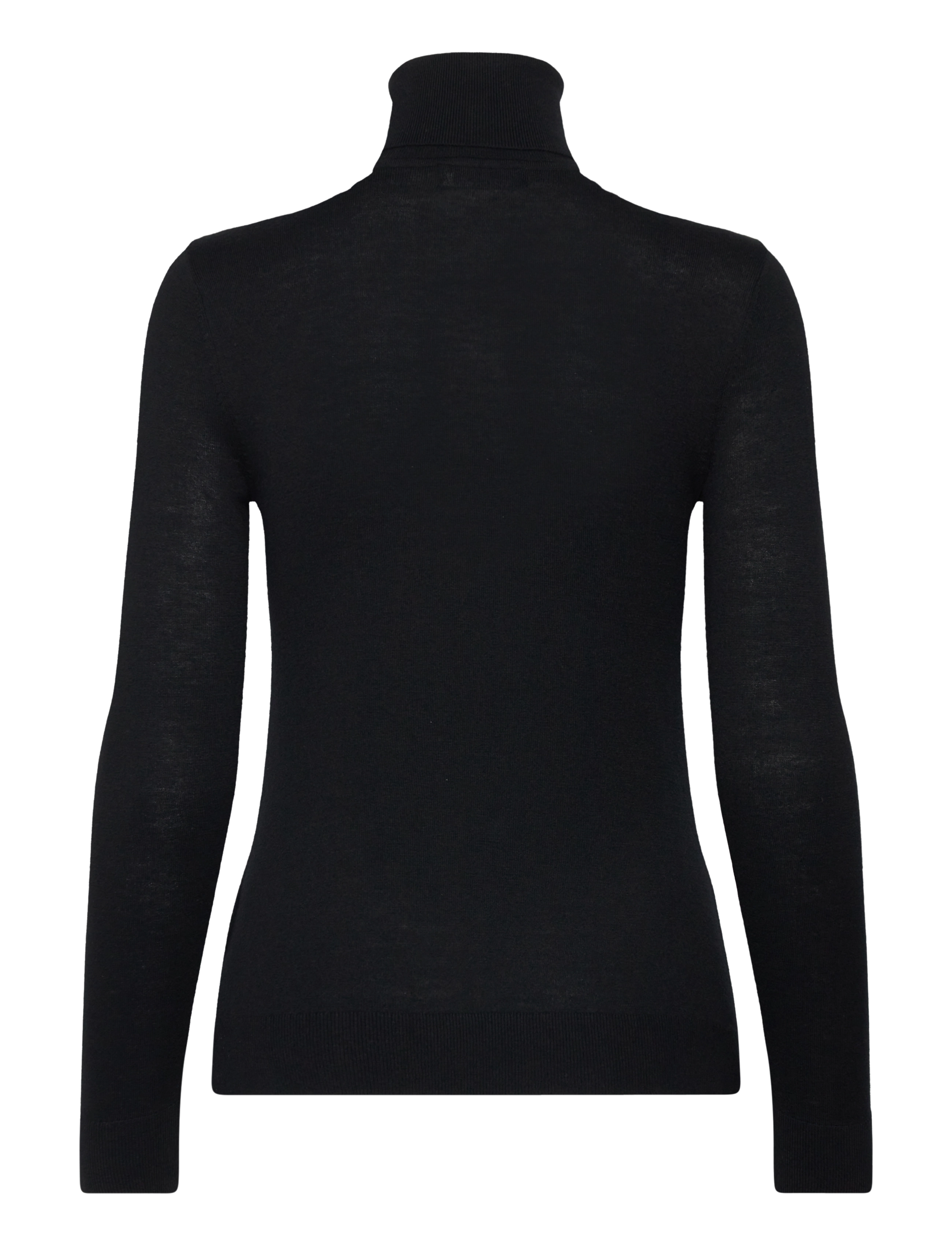Lauren Ralph Lauren - Silk-Blend Turtleneck Sweater - polotröjor - black - 2