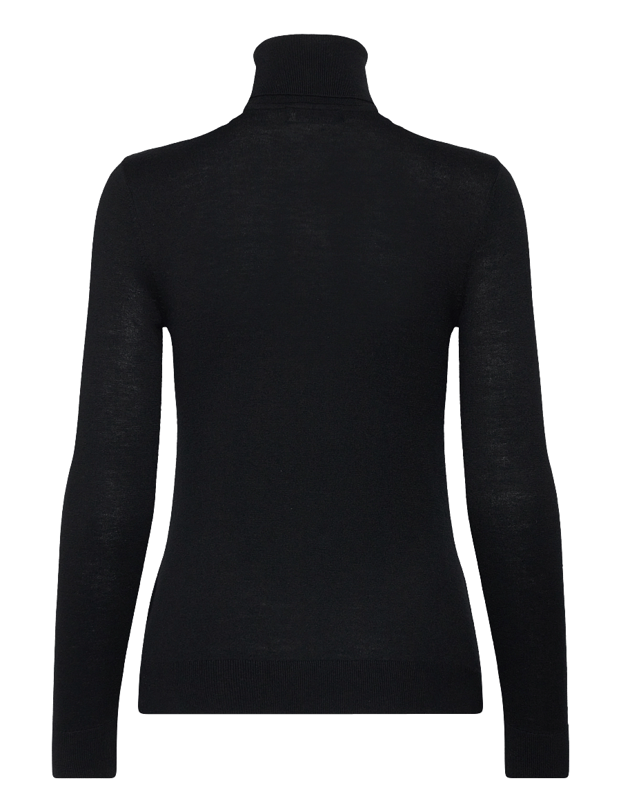 Lauren Ralph Lauren - Silk-Blend Turtleneck Sweater - rollkragenpullover - black - 2
