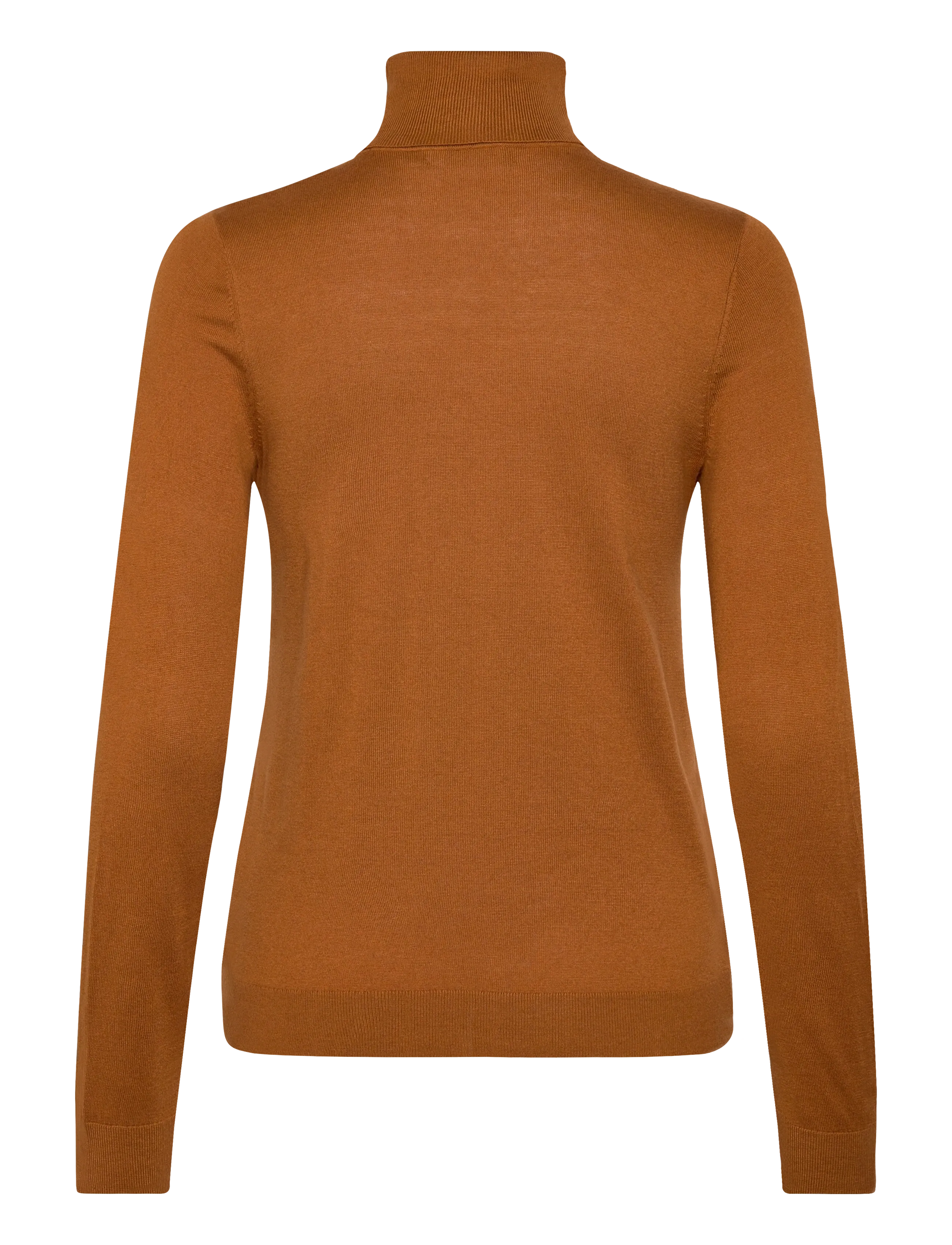 Lauren Ralph Lauren - Silk-Blend Turtleneck Sweater - rullekraver - cinnamon bark - 2
