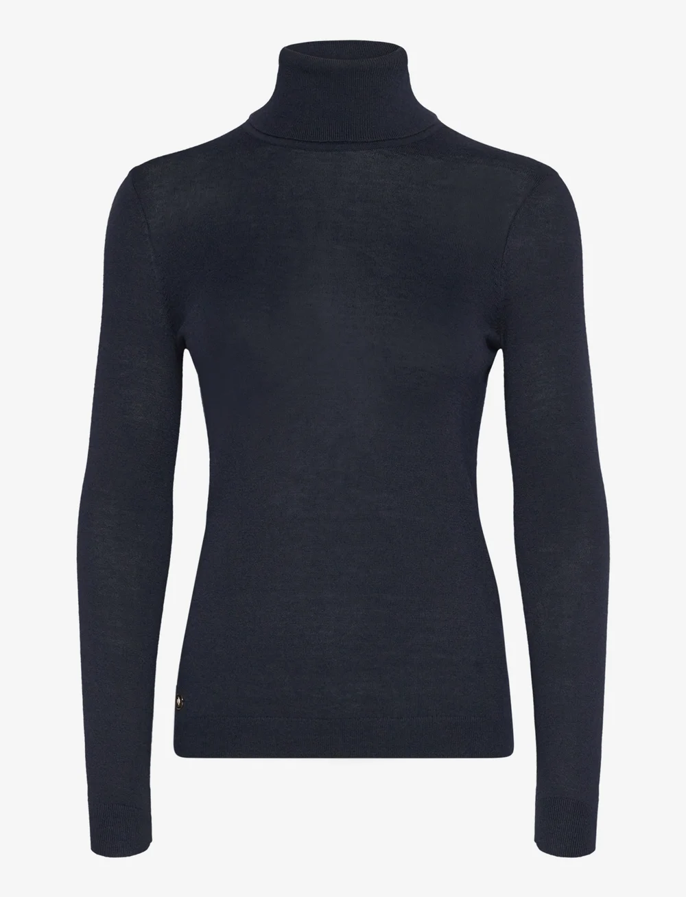 Lauren Ralph Lauren - Silk-Blend Turtleneck Sweater - polotröjor - lauren navy - 1