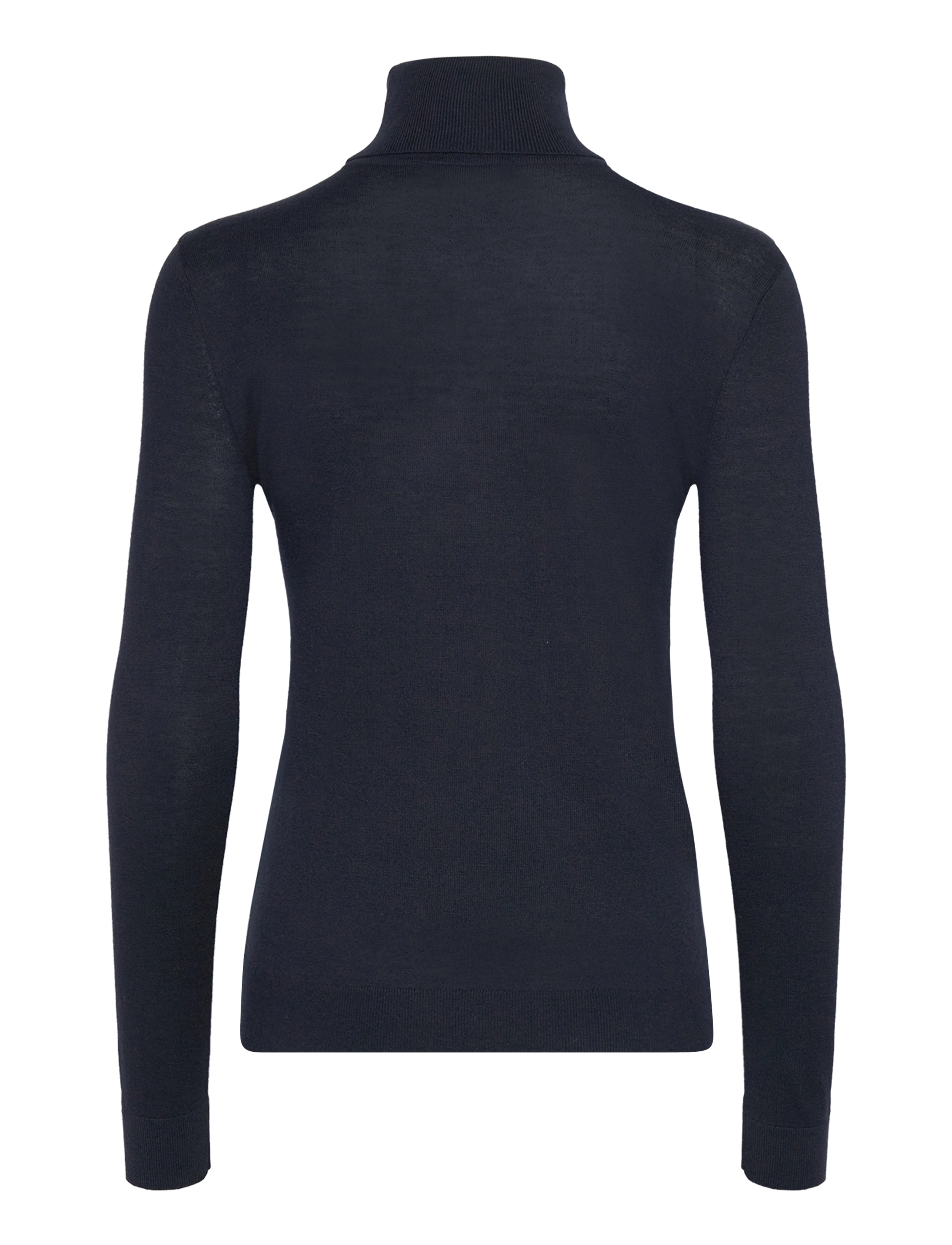 Lauren Ralph Lauren - Silk-Blend Turtleneck Sweater - rullekraver - lauren navy - 2