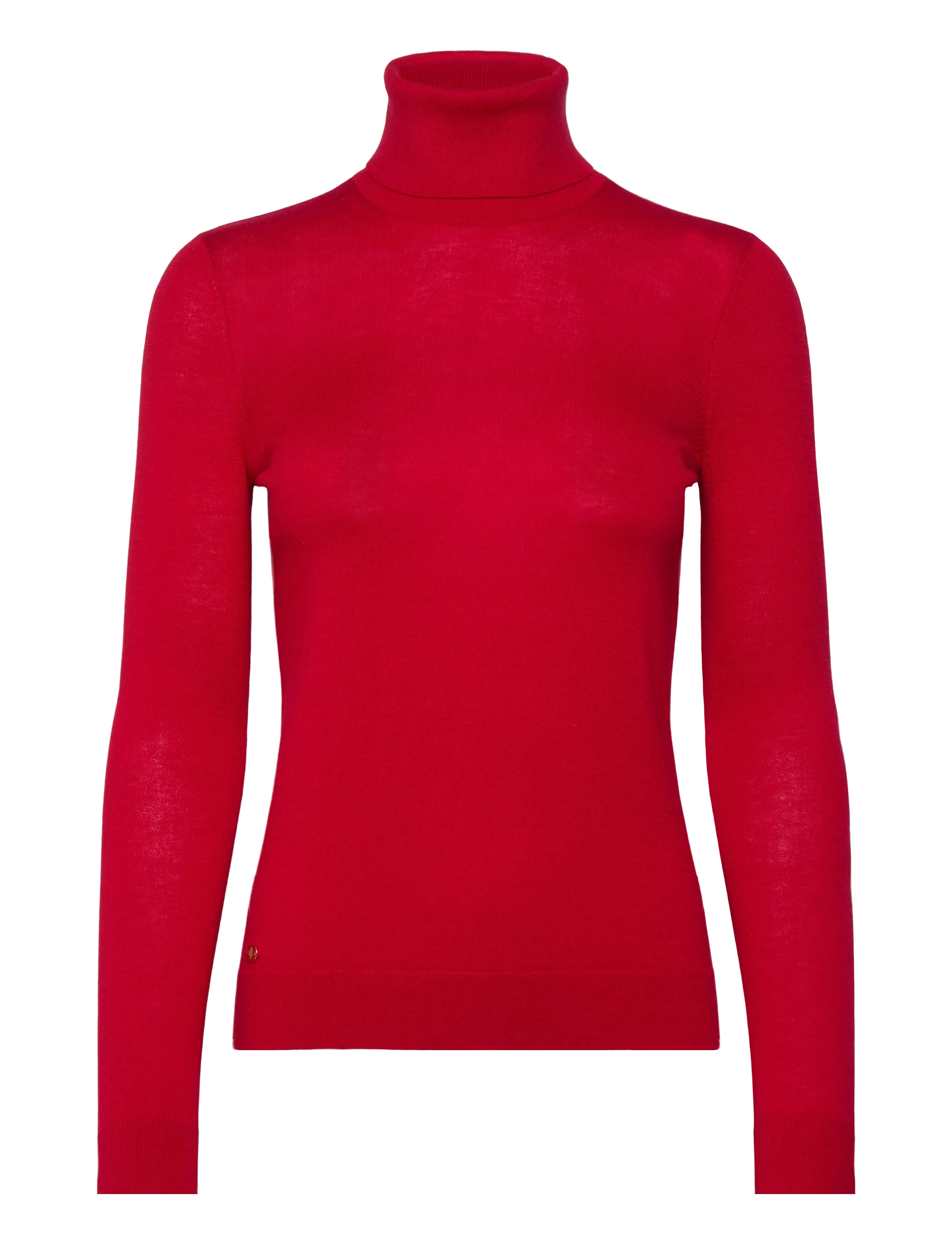 LAUREN RALPH LAUREN Silk-Blend Rollkragen Pullover Rot - XS - Damen