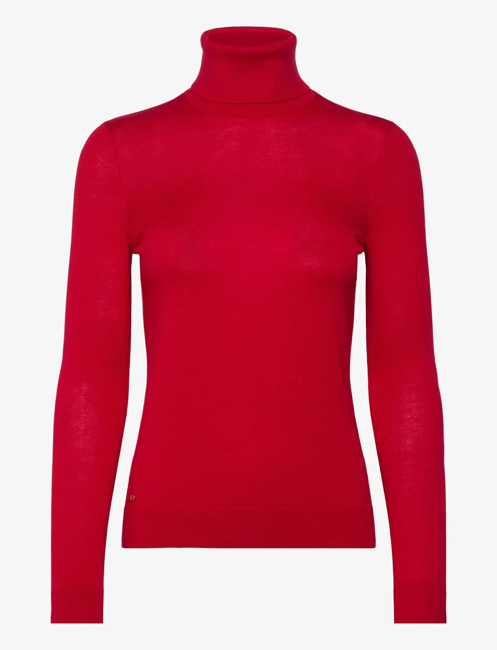 Lauren Ralph Lauren - Silk-Blend Turtleneck Sweater - rullekraver - ralph red - 1