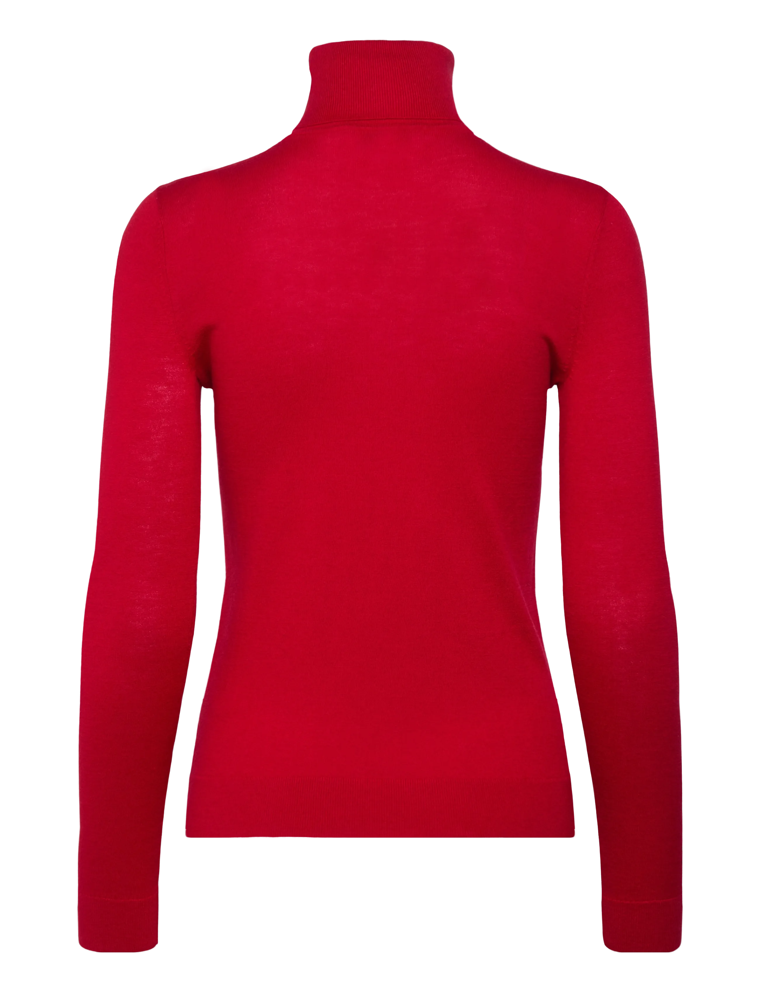 Lauren Ralph Lauren - Silk-Blend Turtleneck Sweater - rullekraver - ralph red - 2