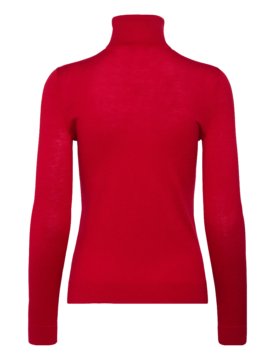 Lauren Ralph Lauren - Silk-Blend Turtleneck Sweater - rollkragenpullover - ralph red - 2