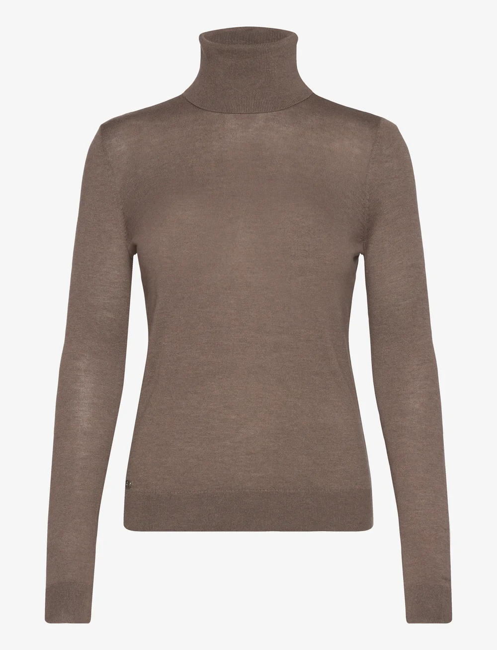 Lauren Ralph Lauren - Silk-Blend Turtleneck Sweater - rollkragenpullover - taupe brown heath - 1