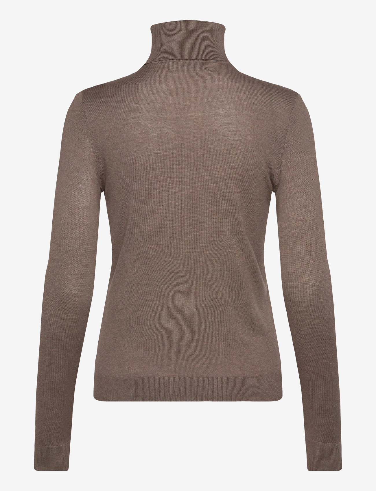 Lauren Ralph Lauren - Silk-Blend Turtleneck Sweater - turtlenecks - taupe brown heath - 2