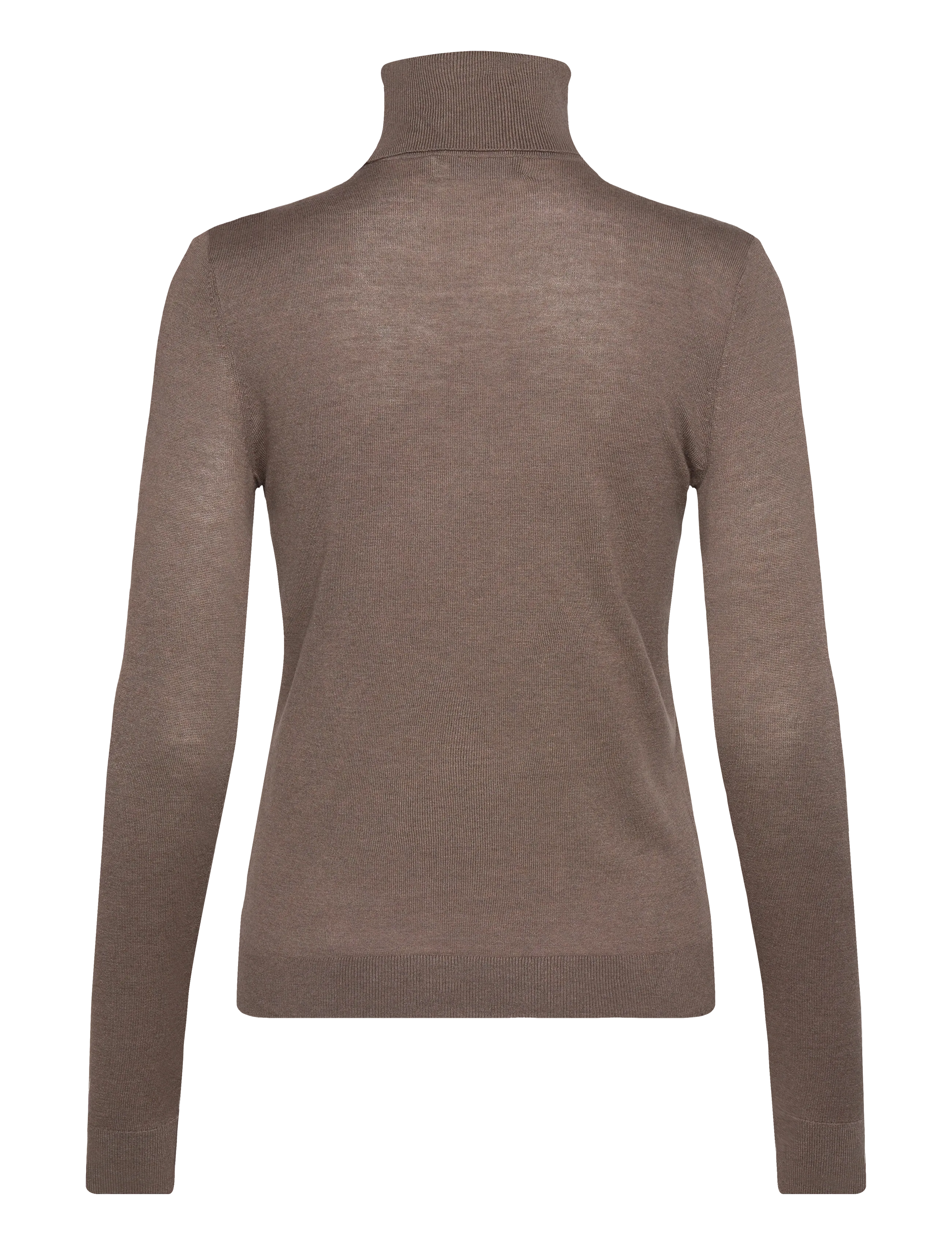 Lauren Ralph Lauren - Silk-Blend Turtleneck Sweater - rollkragenpullover - taupe brown heath - 2