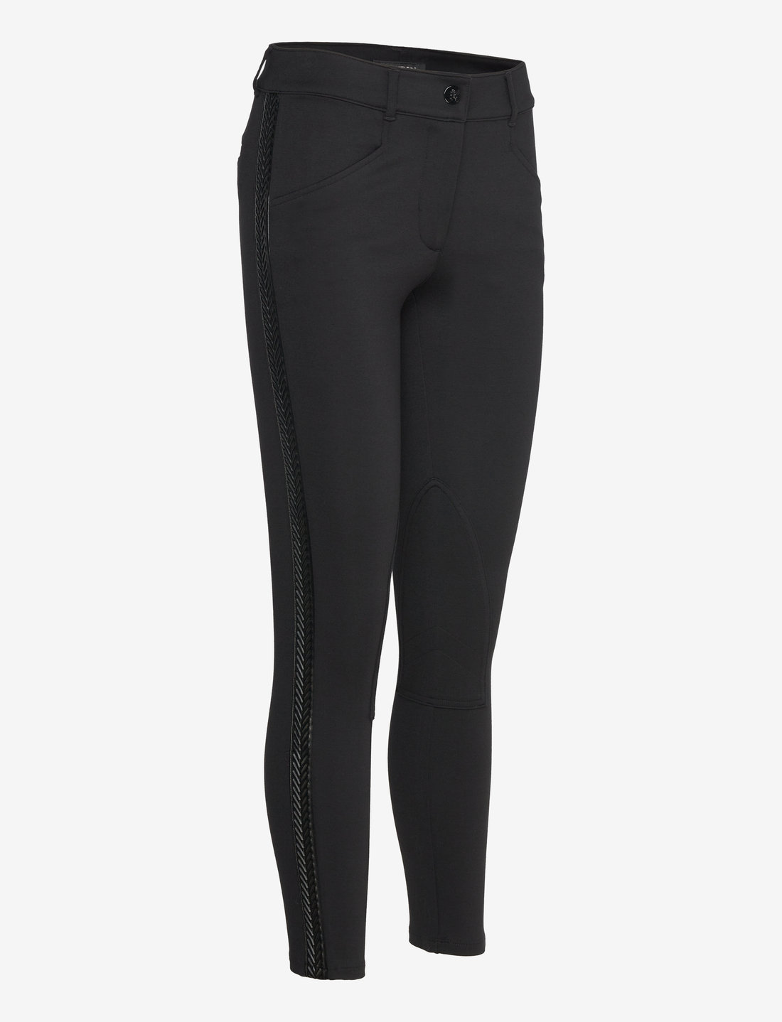 Lauren Ralph Lauren Faux leather trim Ponte Jodhpur Pant Slim fit trousers Boozt