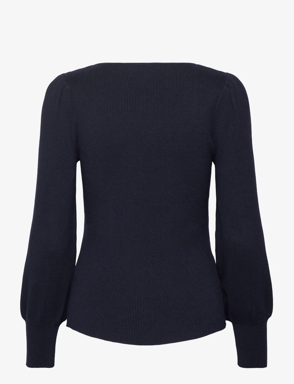 Lauren Ralph Lauren - Rib-Knit Puff-Sleeve Sweater - långärmade toppar - lauren navy - 2
