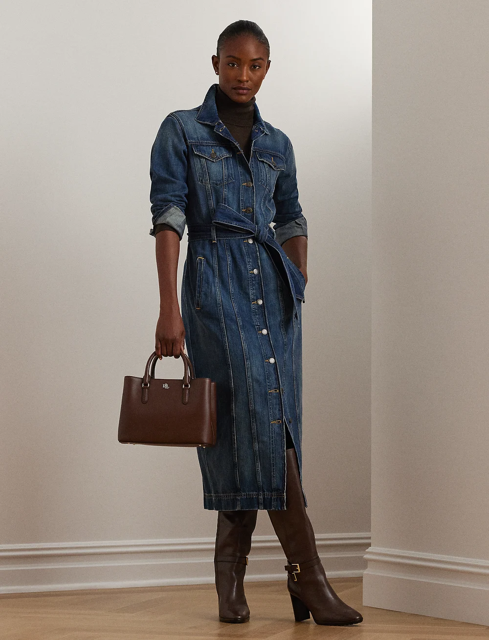 Ralph lauren women's denim dresses online