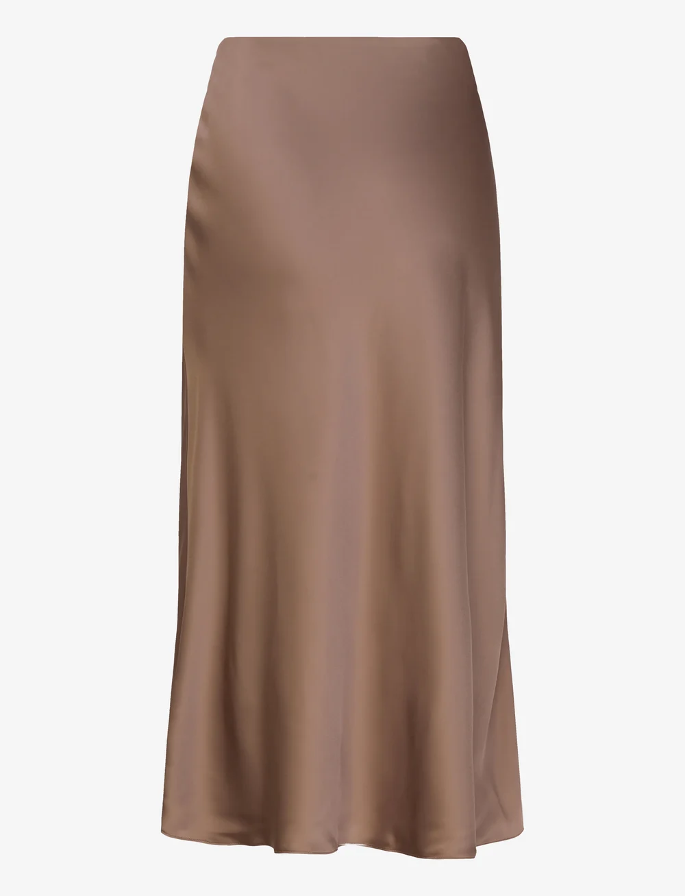 Lauren Ralph Lauren - Satin Charmeuse Midi Skirt - satinkjolar - taupe brown - 2