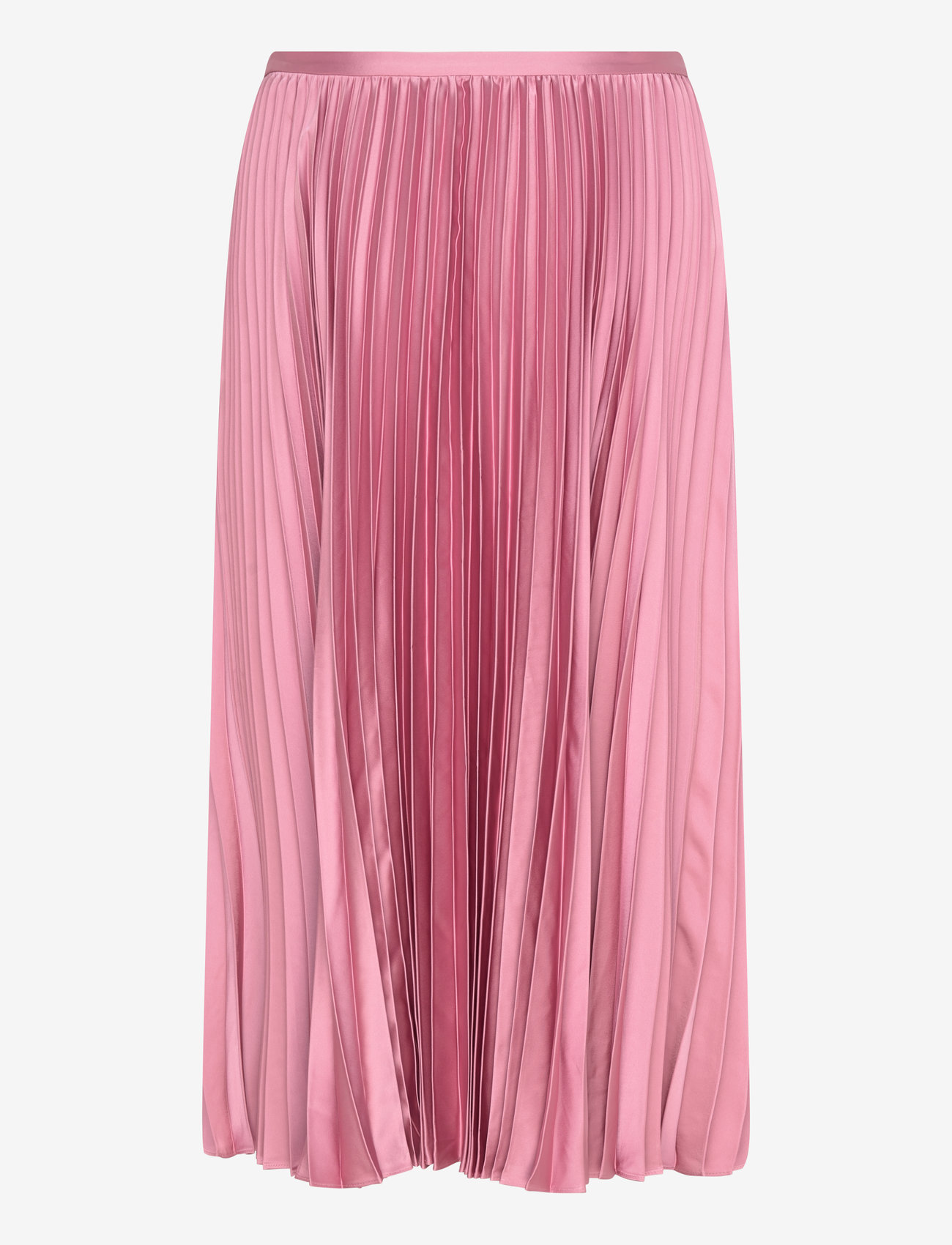 Lauren Ralph Lauren - Pleated Satin Charmeuse Skirt - midi kjolar - rose mauve - 1