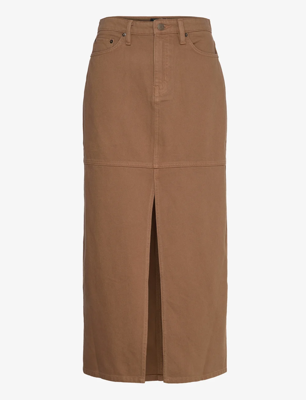 Lauren Ralph Lauren - Denim Midi Skirt - denim skirts - honey tan wash - 0