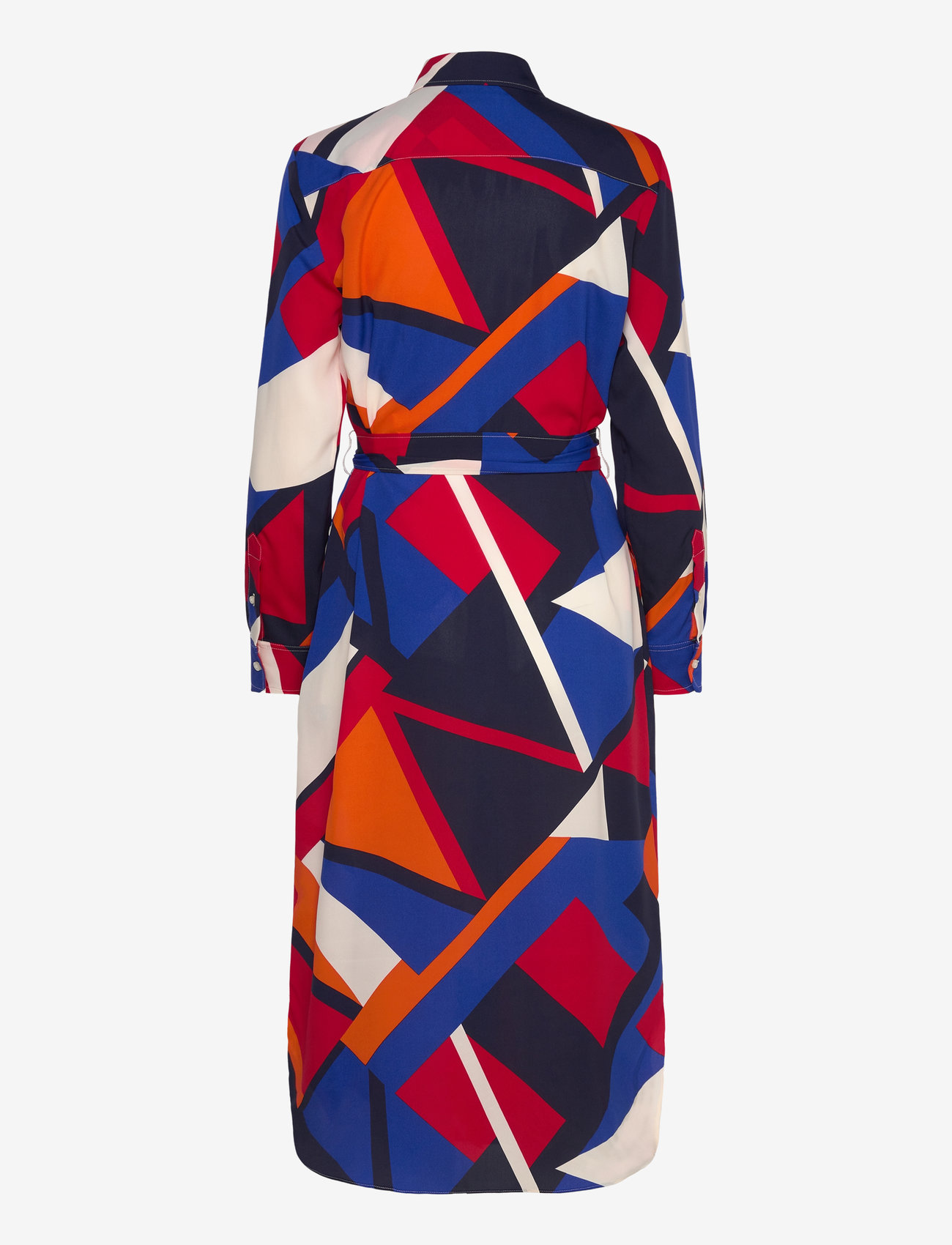 Lauren Ralph Lauren - Print Crepe Shirtdress - skjortekjoler - blue multi - 1