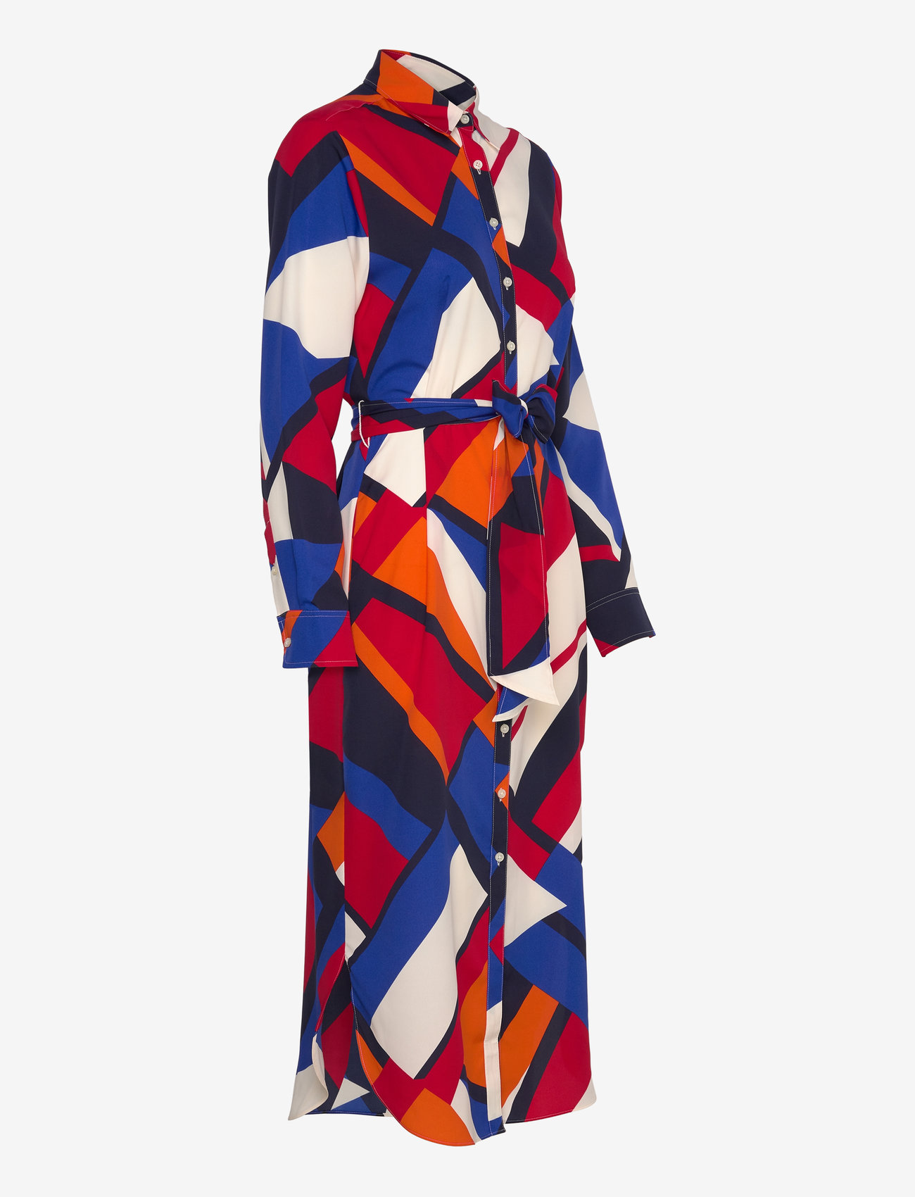 Lauren Ralph Lauren - Print Crepe Shirtdress - skjortekjoler - blue multi - 3