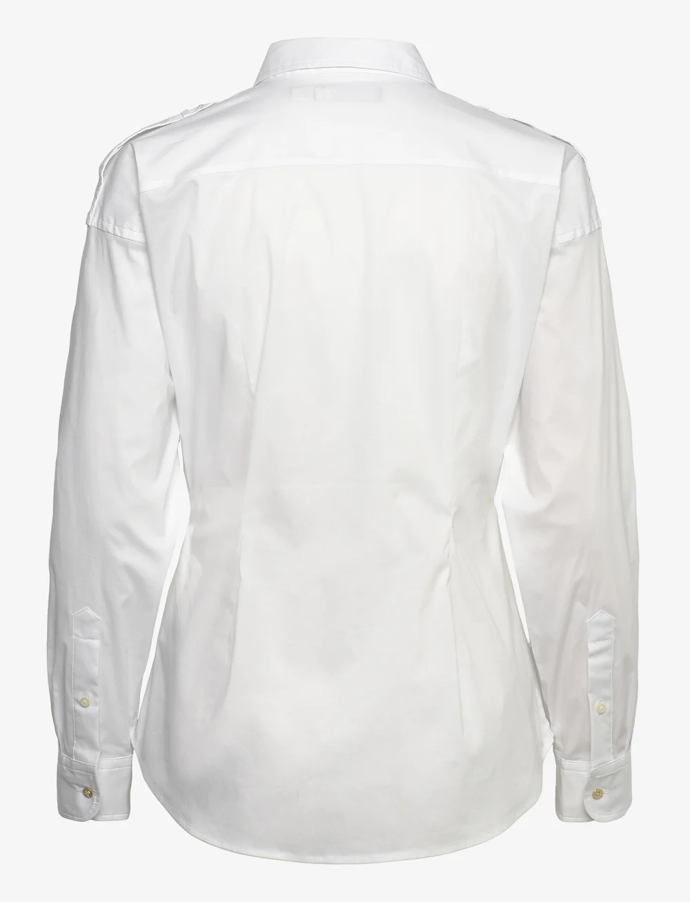 Lauren Ralph Lauren - Tie-Front Cotton-Blend Shirt - pikkade varrukatega särgid - white - 1
