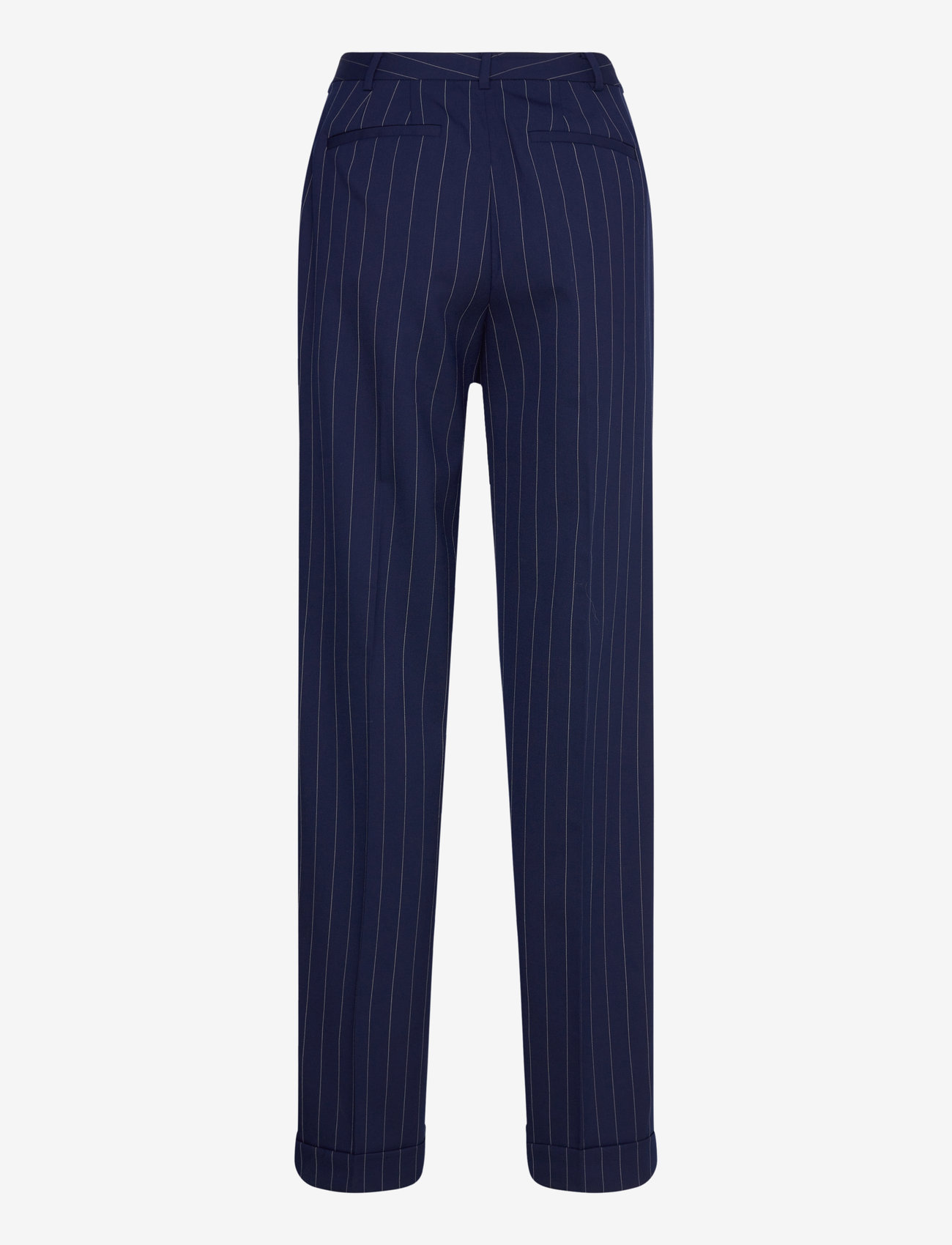 Lauren Ralph Lauren - Pinstripe Wool-Blend Twill Pant - navy/white - 1