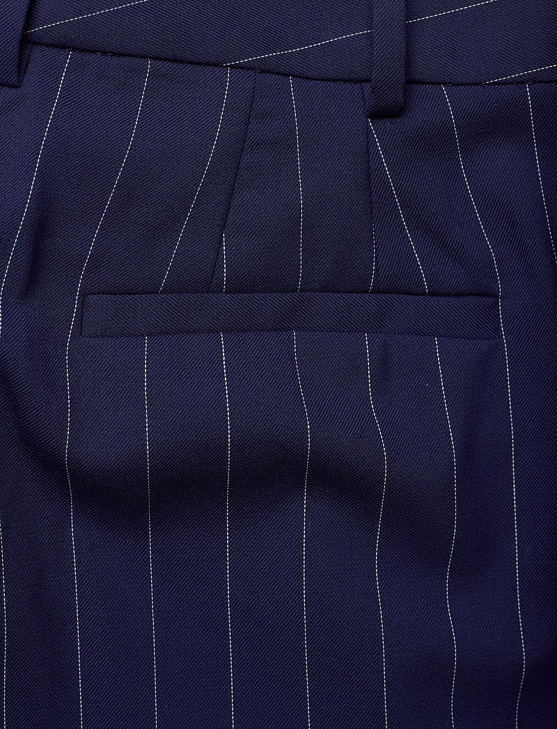 Lauren Ralph Lauren - Pinstripe Wool-Blend Twill Pant - navy/white - 4