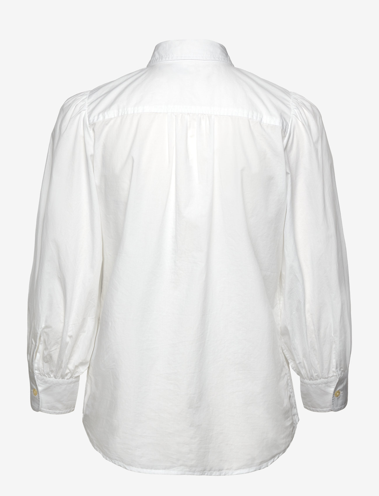 Lauren Ralph Lauren - Eyelet Cotton Broadcloth Shirt - langærmede skjorter - white - 1