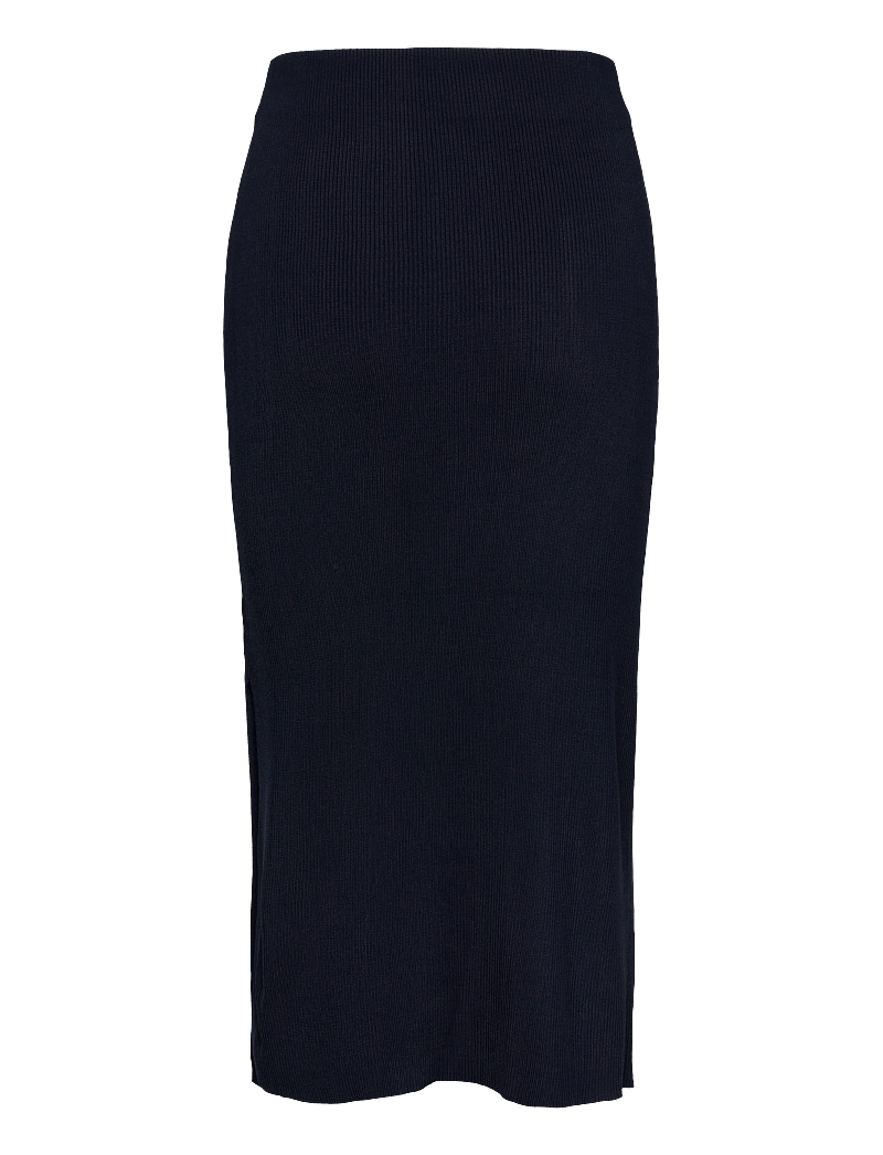 Lauren Ralph Lauren - MATTE RAYON/NYLON-SWEATER SKIRT - maksiseelikud - lauren navy - 1