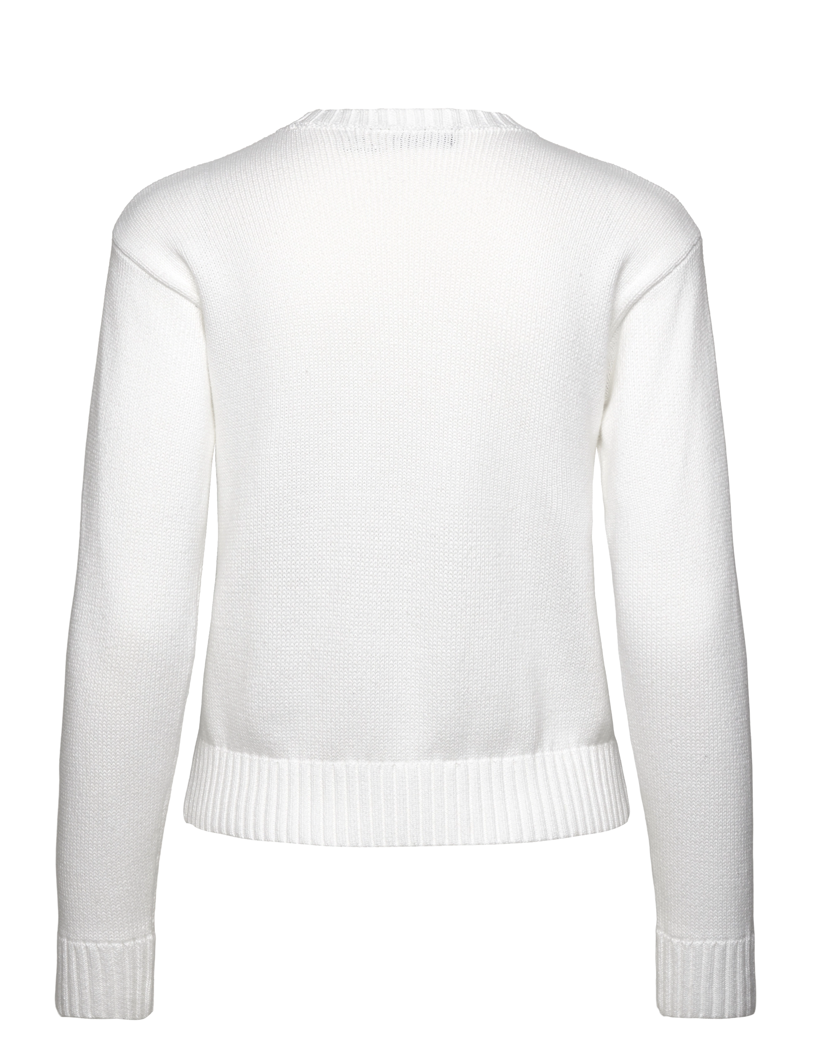 Lauren Ralph Lauren - Anchor-Logo Combed Cotton Sweater - white - 1