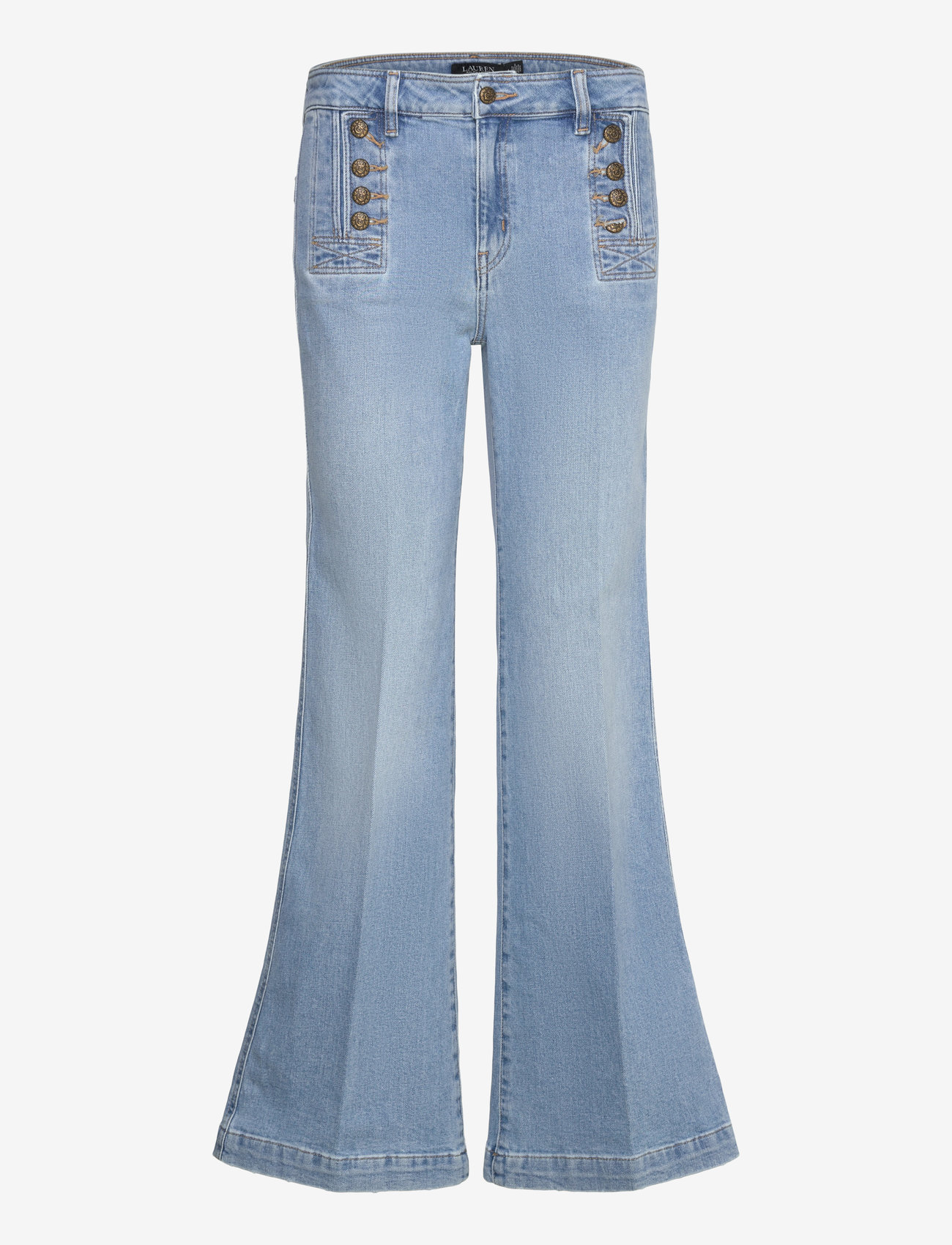 Lauren Ralph Lauren - High-Rise Flare Sailor Jean - flared jeans - layla wash - 0