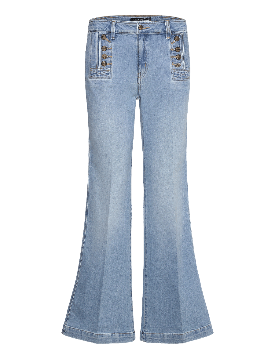 Lauren Ralph Lauren - High-Rise Flare Sailor Jean - layla wash - 0
