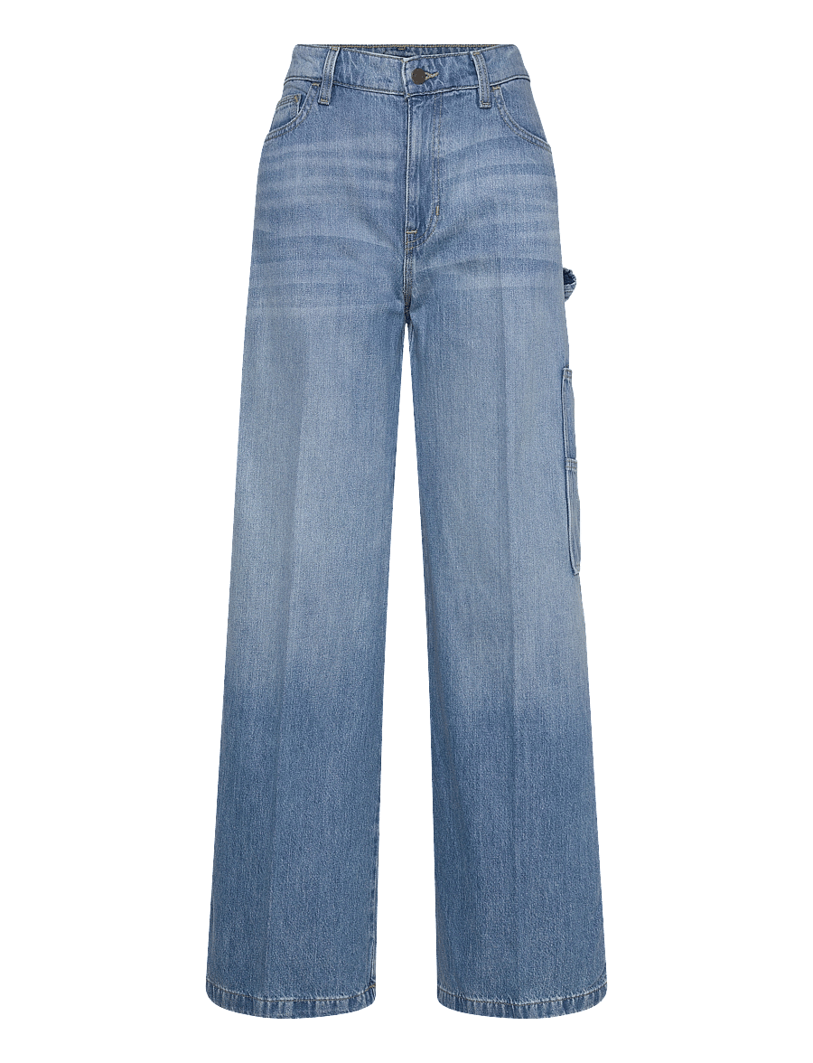 Lauren Ralph Lauren - High-Rise Wide-Leg Carpenter Jean - hosen mit weitem bein - melody wash - 0