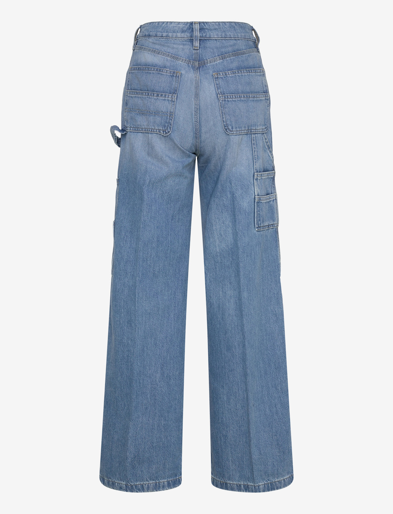 Lauren Ralph Lauren - High-Rise Wide-Leg Carpenter Jean - vida jeans - melody wash - 1