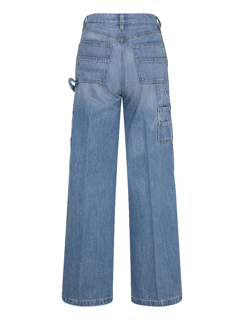 Lauren Ralph Lauren - High-Rise Wide-Leg Carpenter Jean - laia säärega teksad - melody wash - 1