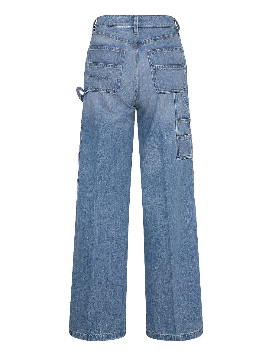 Lauren Ralph Lauren - High-Rise Wide-Leg Carpenter Jean - hosen mit weitem bein - melody wash - 1