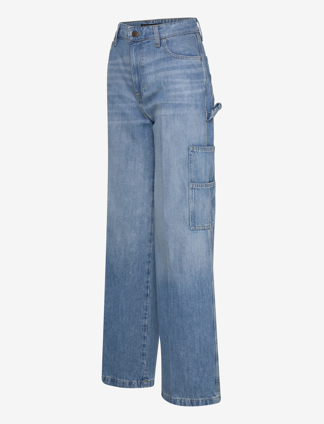 Lauren Ralph Lauren - High-Rise Wide-Leg Carpenter Jean - vida jeans - melody wash - 2