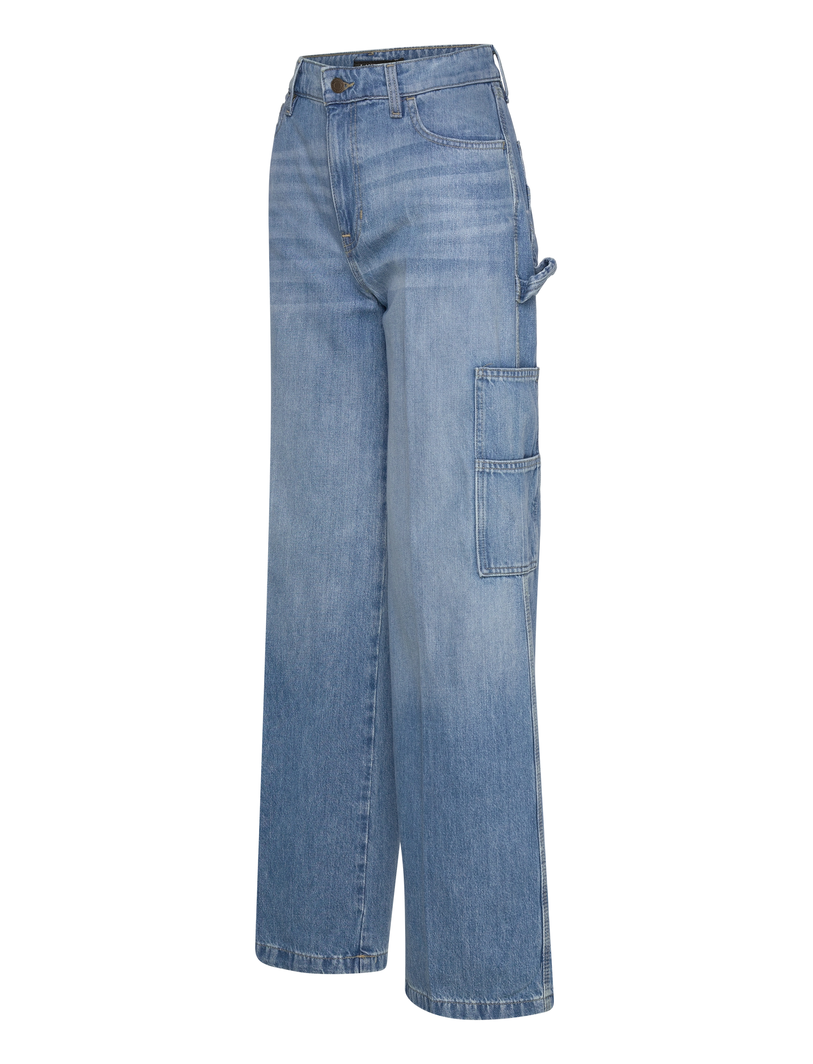 Lauren Ralph Lauren - High-Rise Wide-Leg Carpenter Jean - jeans met wijde pijpen - melody wash - 2