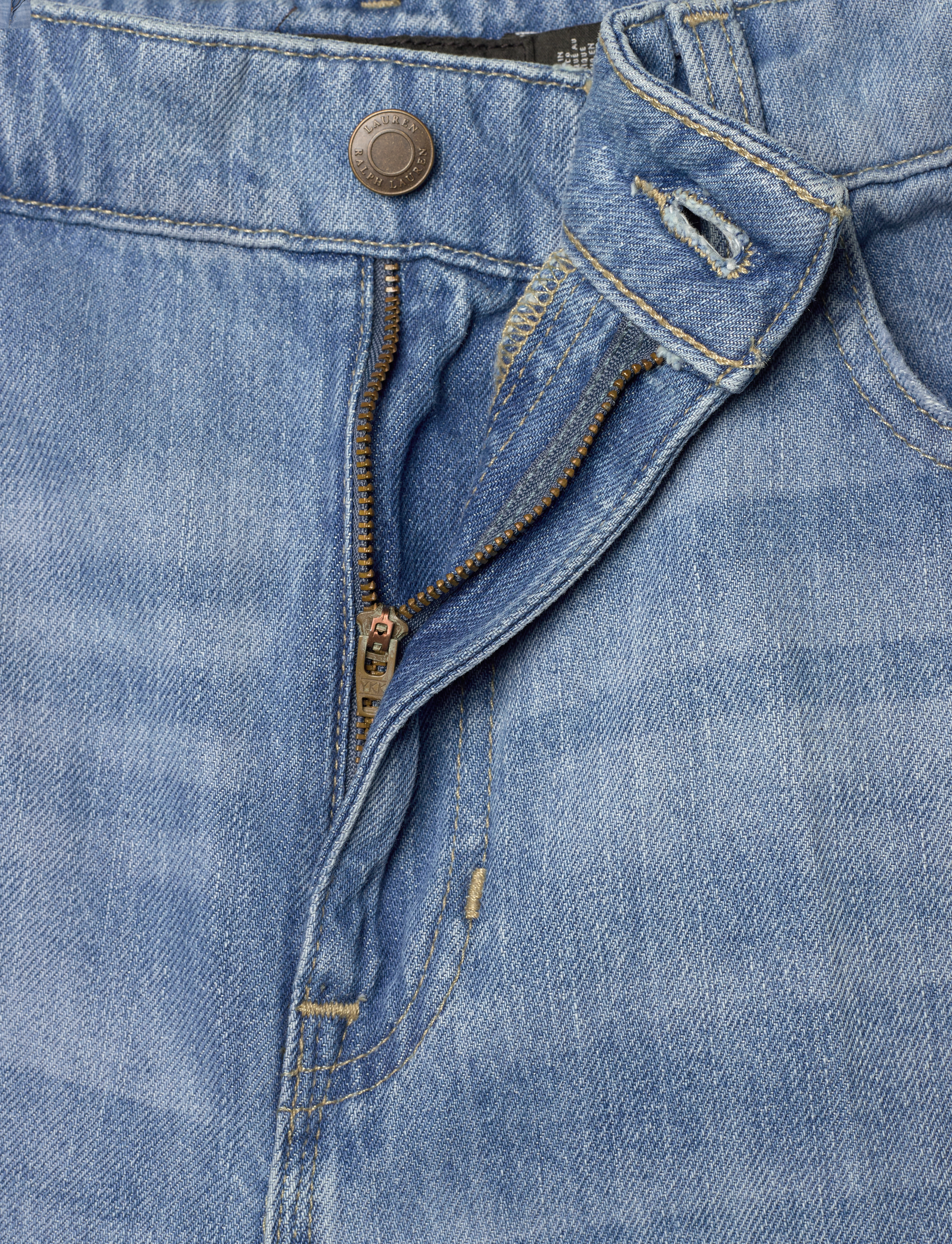 Lauren Ralph Lauren - High-Rise Wide-Leg Carpenter Jean - jeans met wijde pijpen - melody wash - 4